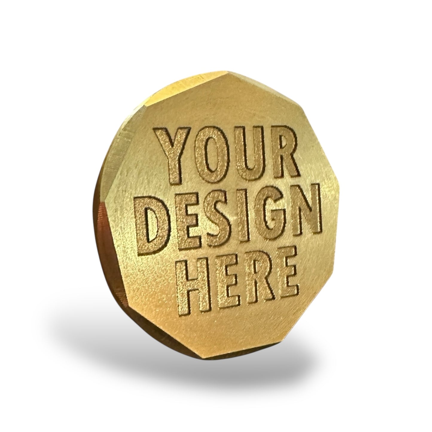 Custom Brass Ball Marker - Beveled