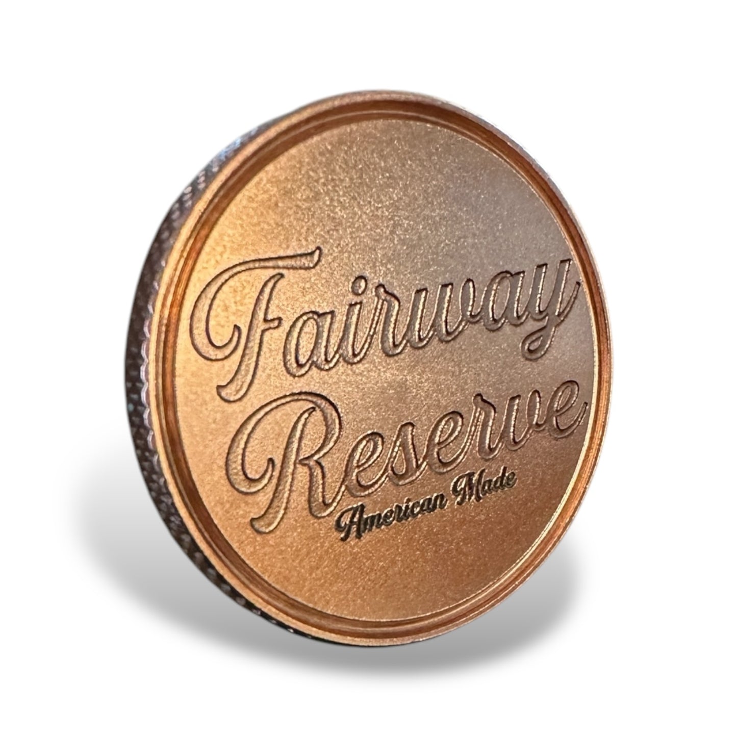 Copper Ball Marker - Knurled Edge