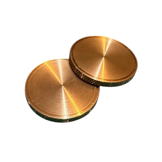 Custom Brass Ball Marker - Knurled Edge